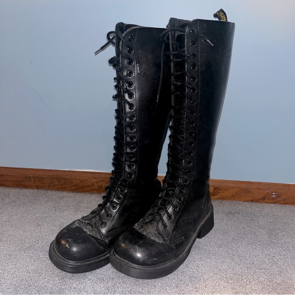 Vintage Dr. Martens Tall Lace-up Boots